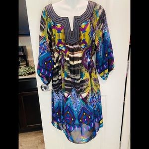 One World Y neck dress